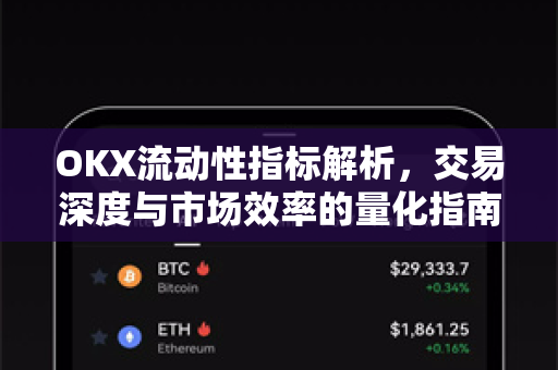 OKX流动性指标解析,交易深度与市场效率的量化指南 OKX流动性指标解析,交易深度与市场效率的量化指南