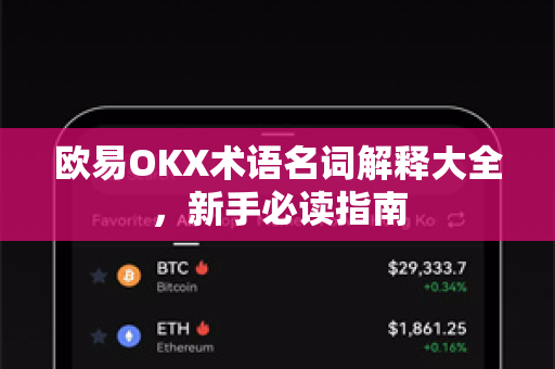欧易OKX术语名词解释大全，新手必读指南